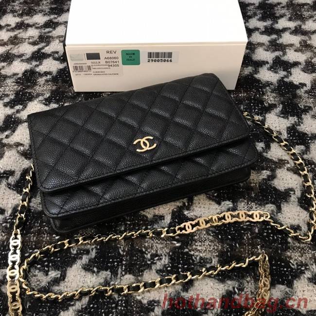 Chanel WOC Original Caviar Leather Flap cross-body bag CC33815 black