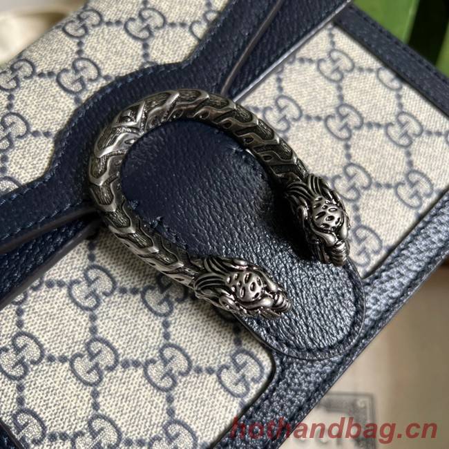 Gucci Mini Dionysus GG Canvas Shoulder Bag 421970 blue