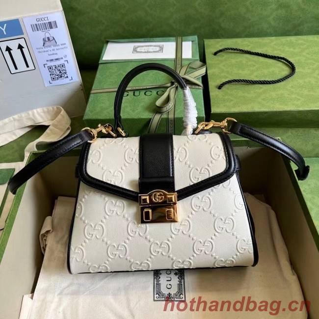 Gucci Small GG top handle bag 675791 White