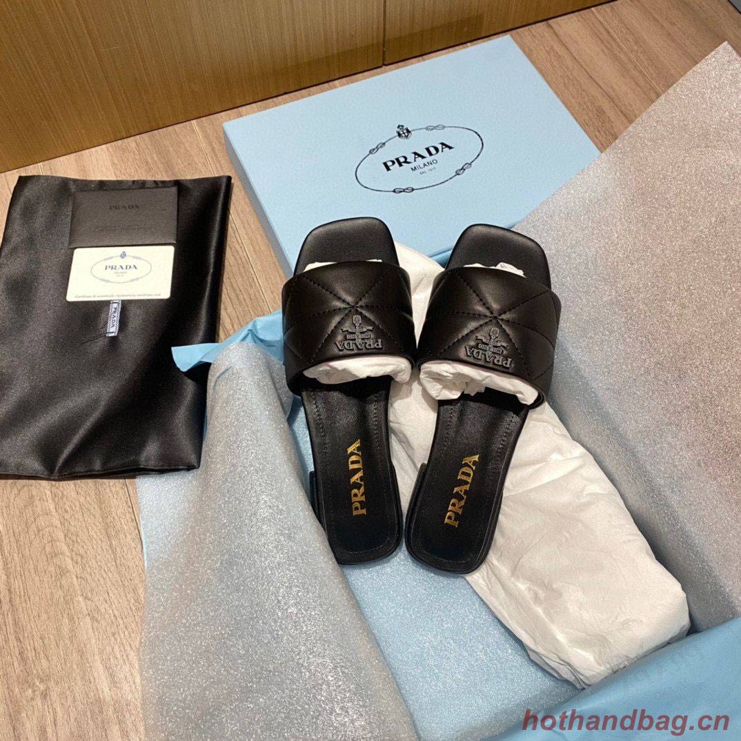 Prada Slippers Shoes PD56902 Black