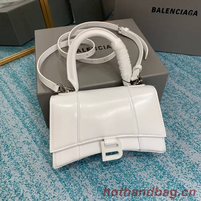 Balenciaga HOURGLASS SMALL TOP HANDLE BAG B108895C white