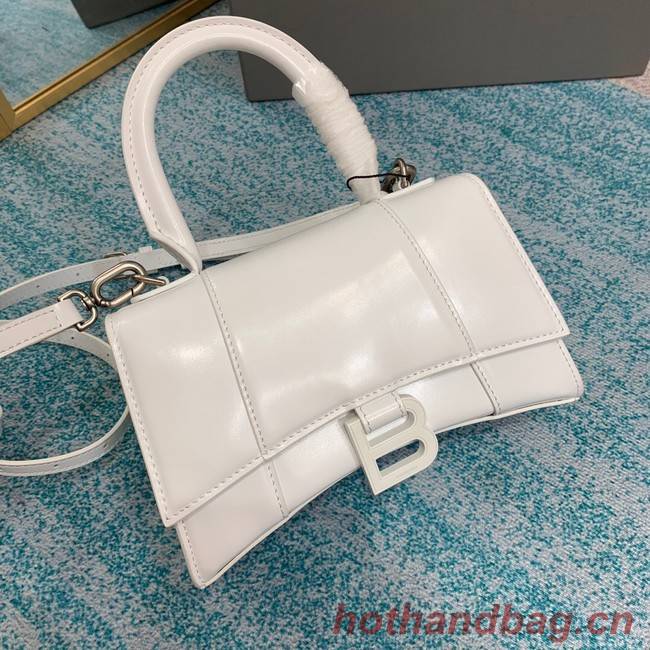Balenciaga HOURGLASS SMALL TOP HANDLE BAG B108895C white