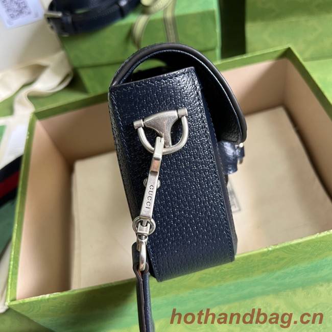 Gucci Horsebit 1955 GG mini bag 658574 blue