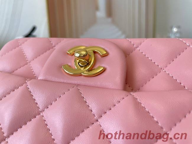 Chanel MINI Flap Bag Original Sheepskin Leather 1115 pink