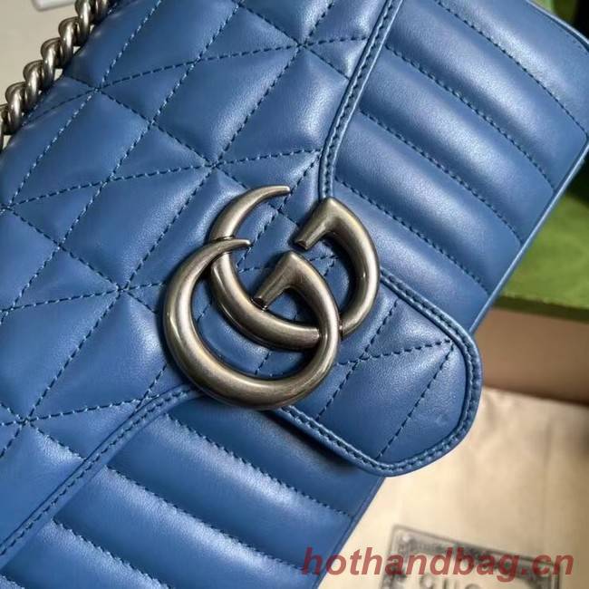 Gucci GG Marmont small shoulder bag 443497 Blue