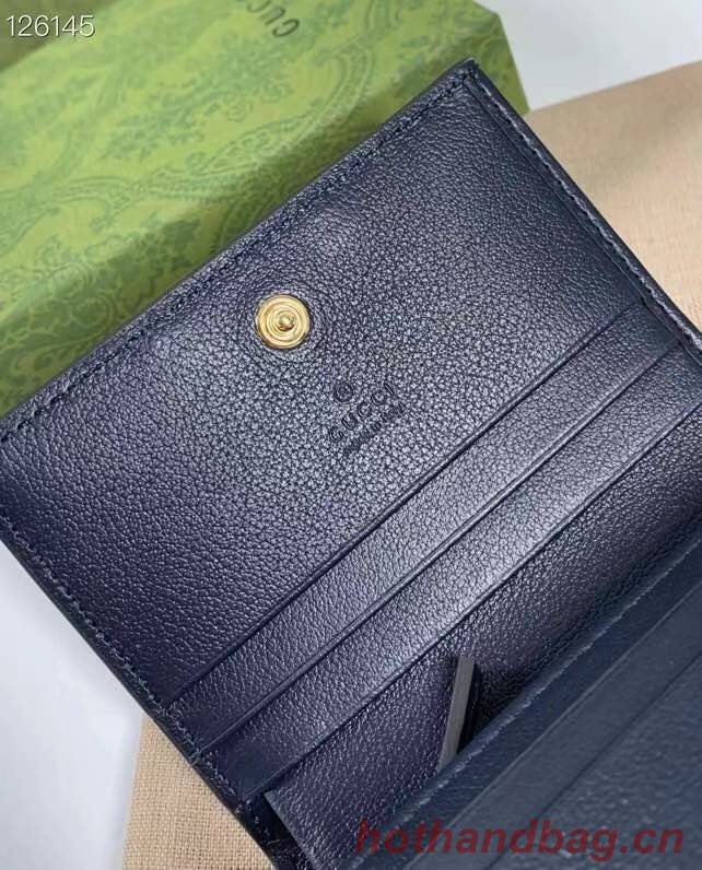 Gucci GG card case wallet 676150 light blue