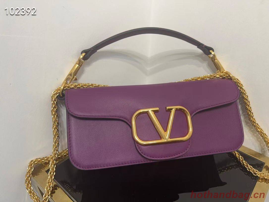 VALENTINO GARAVANI Loco Calf leather bag 2B0K30 purple