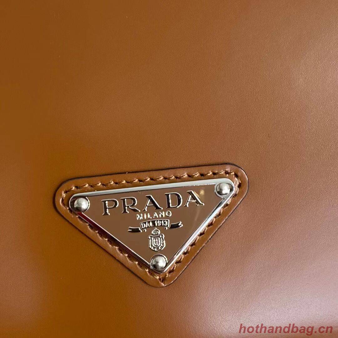 Prada Brushed leather Femme bag 1BD323 brown