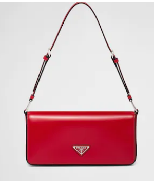 Prada Brushed leather Femme bag 1BD323 red