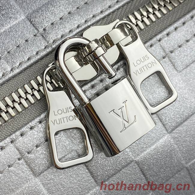 Louis Vuitton KEEPALL BANDOULIERE 55 M58041 silver