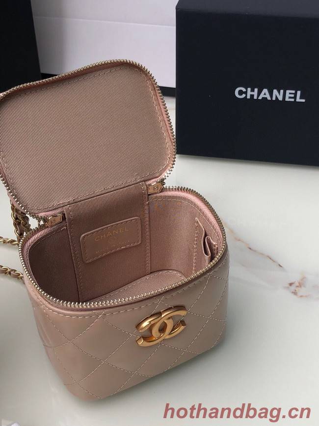 Chanel mini Shoulder Bag Lambskin & Gold-Tone Metal AP2292 pink