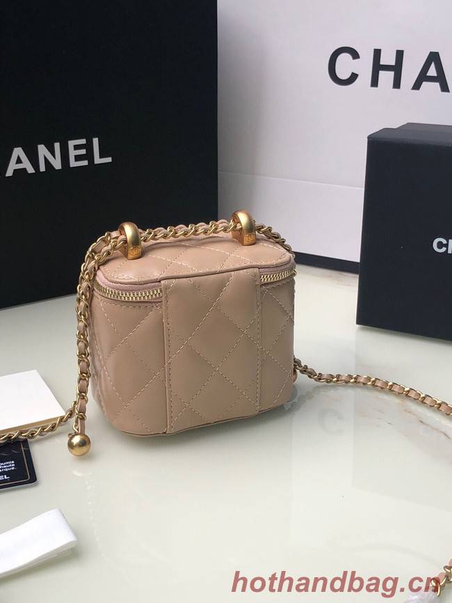 Chanel mini Shoulder Bag Lambskin & Gold-Tone Metal AP2292 pink