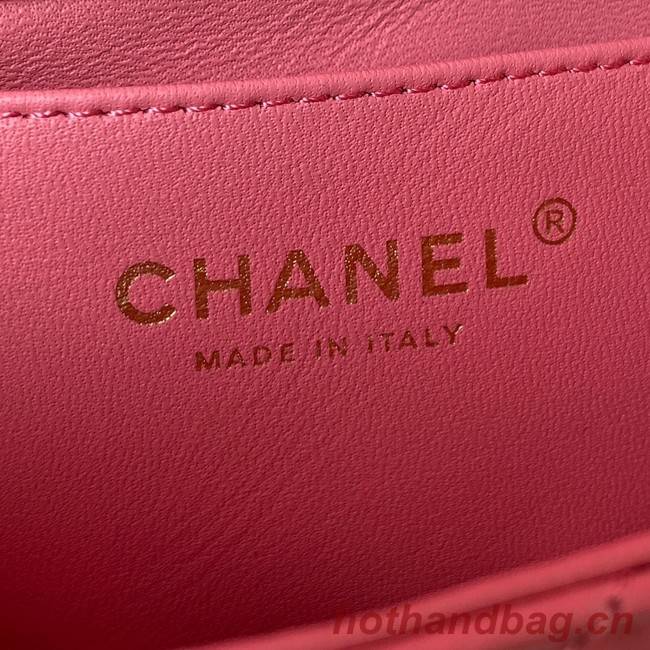 Chanel Flap Lambskin mini Shoulder Bag AS3113 pink