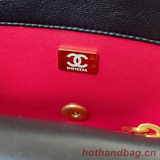 Chanel Flap Lambskin small Shoulder Bag AS3114 black