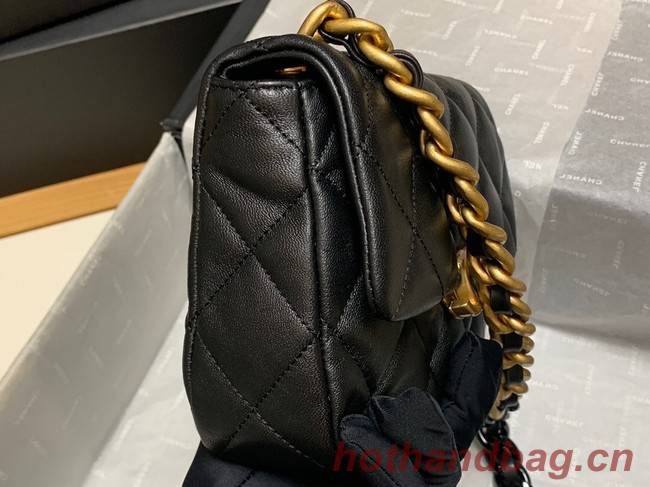 Chanel mini Shoulder Bag Lambskin&Gold-Tone Metal AS3205 black