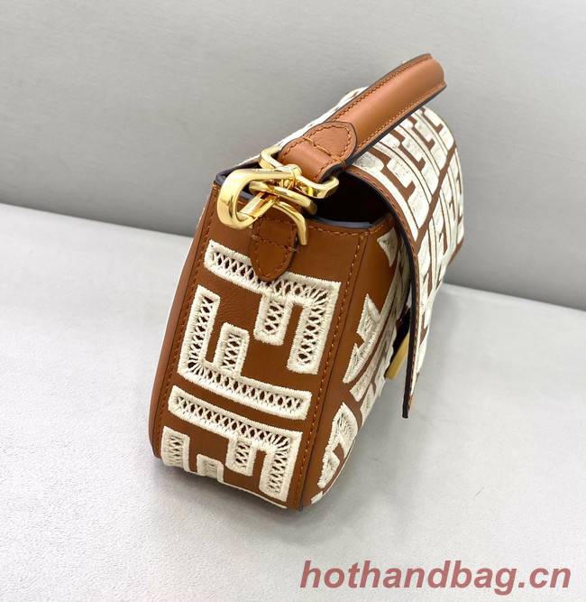 Fendi Baguette leather bag 8BR600A Camel