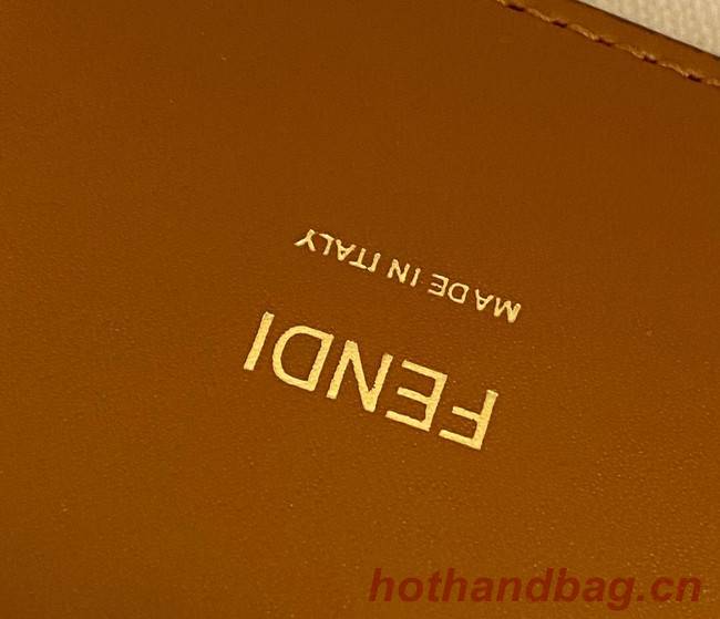 Fendi Baguette leather bag 8BR600A white