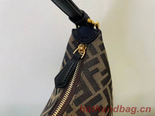 Fendi graphy Small fabric bag 8BR798A brown