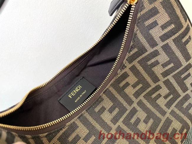 Fendi graphy Small fabric bag 8BR798A brown