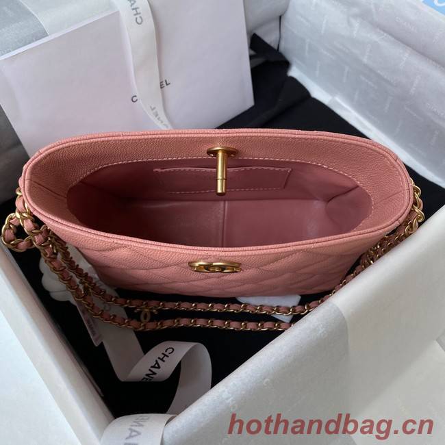 Chanel Shoulder Bag Grained Calfskin&Gold-Tone Metal AS3223 pink