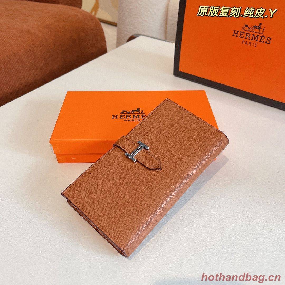Hermes Bearn Japonaise Bi-Fold Wallet Espom Leather A208