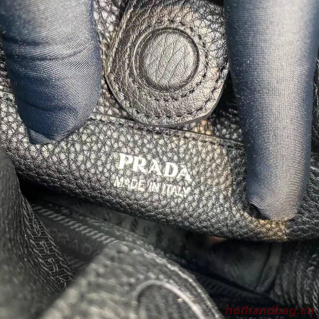 Prada Leather mini shoulder bag 1BH191 black
