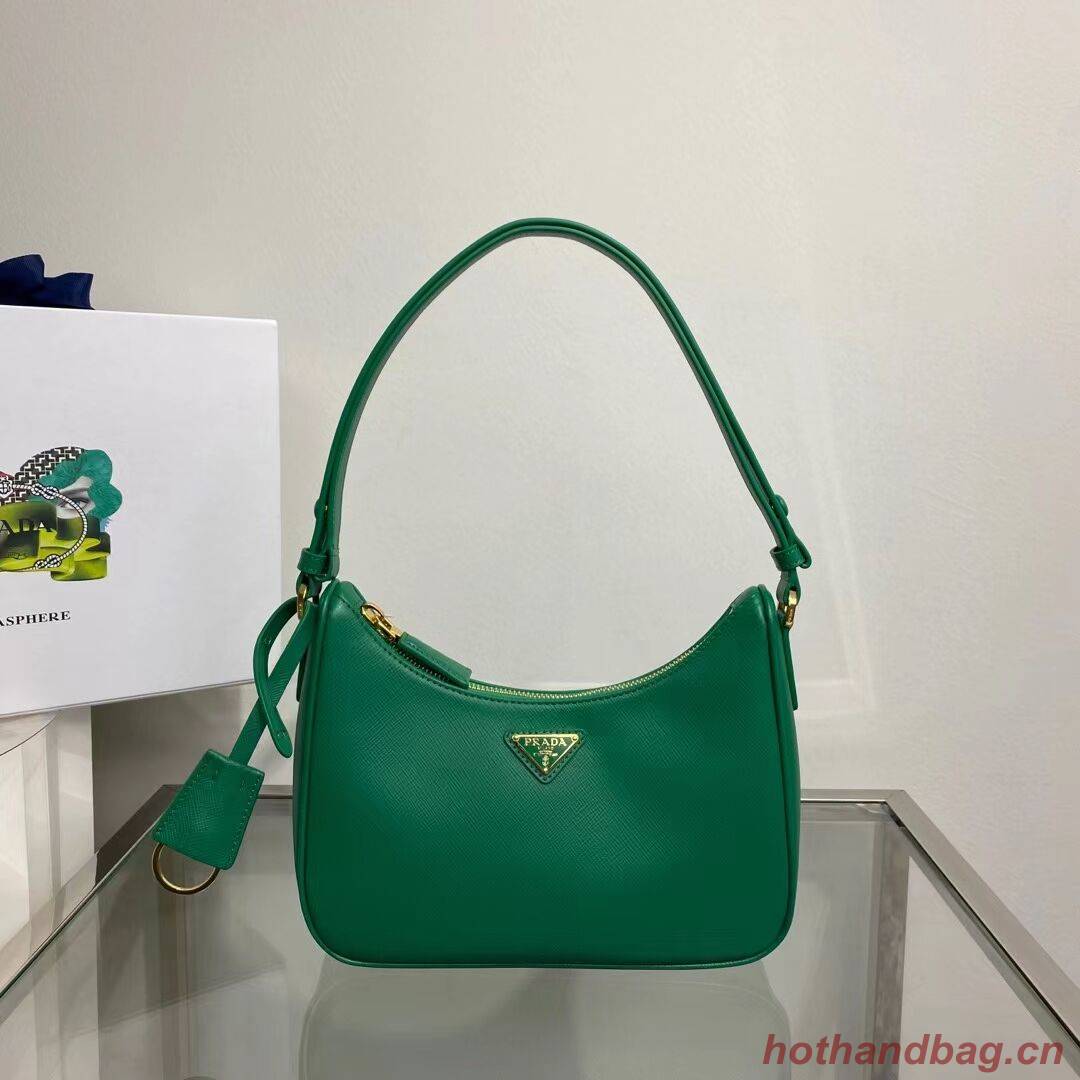Prada Small Saffiano leather shoulder bag 1BD330 green