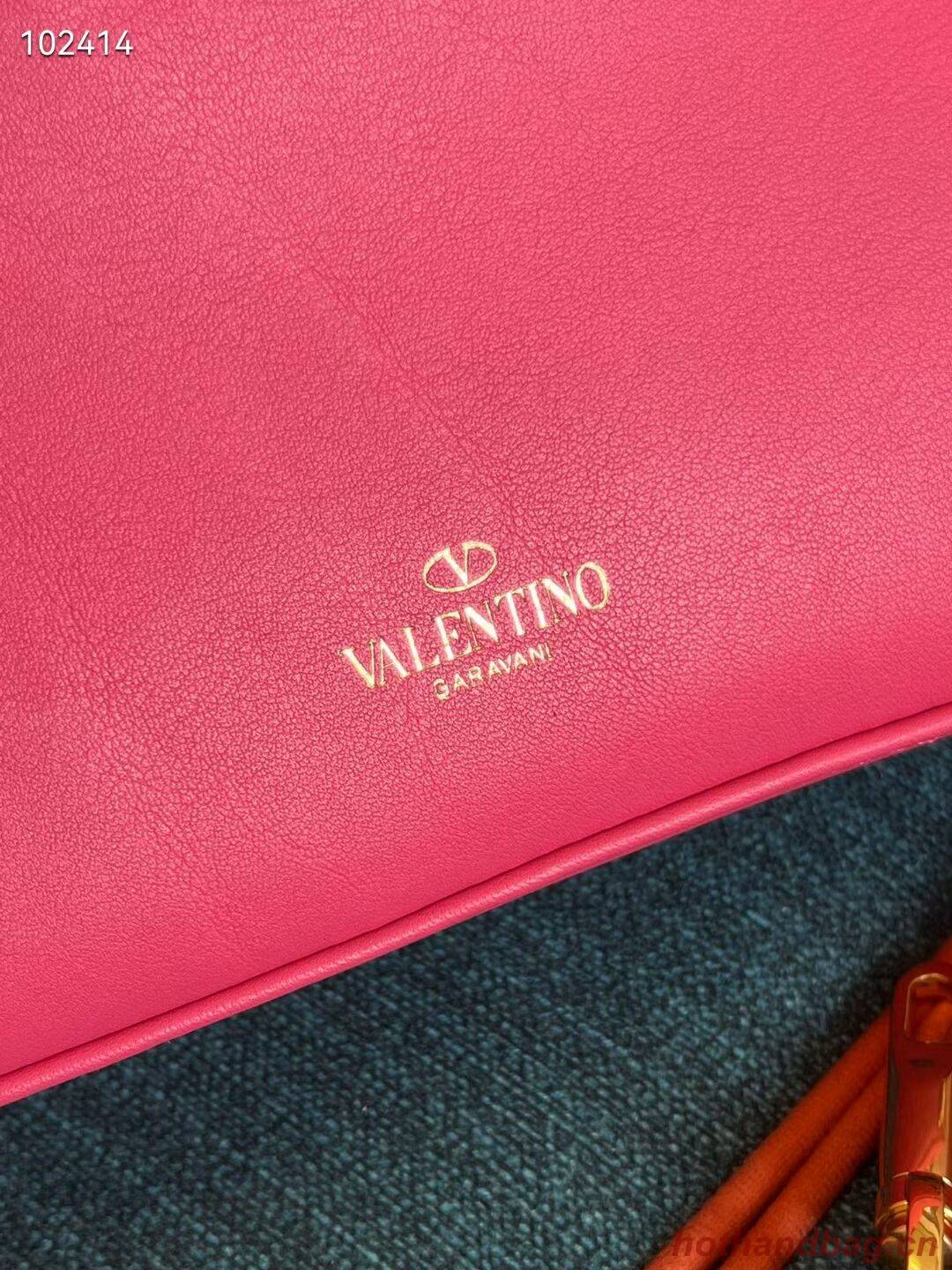 VALENTINO GARAVANI Loco Calf leather bag V2028 plum