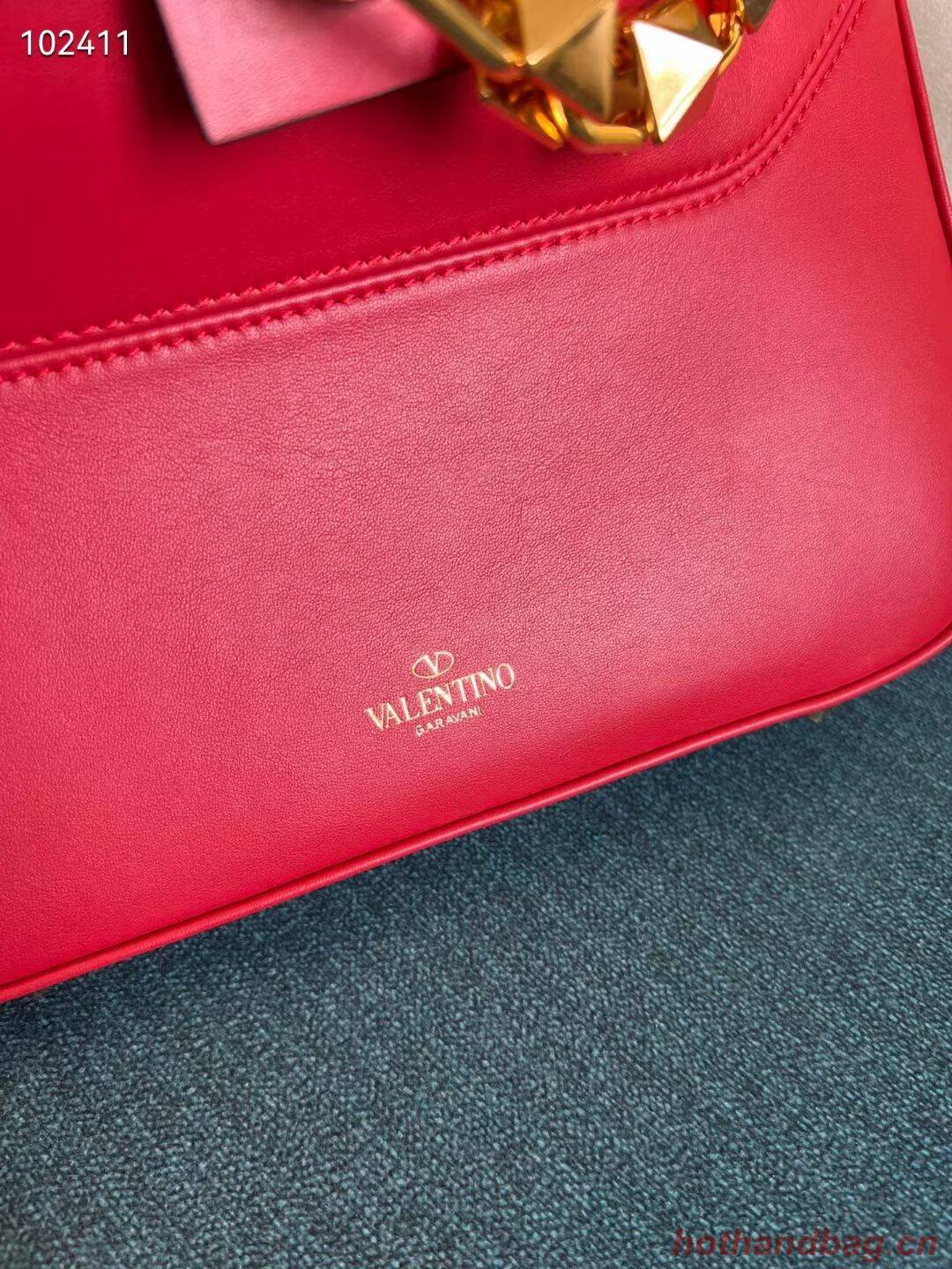 VALENTINO GARAVANI Loco Calf leather bag V2028 red