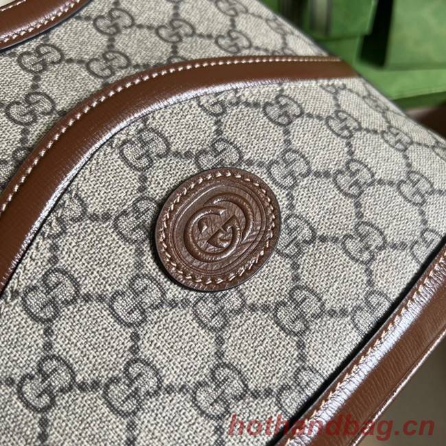 Gucci Large shoulder bag with Interlocking G 696011 brown