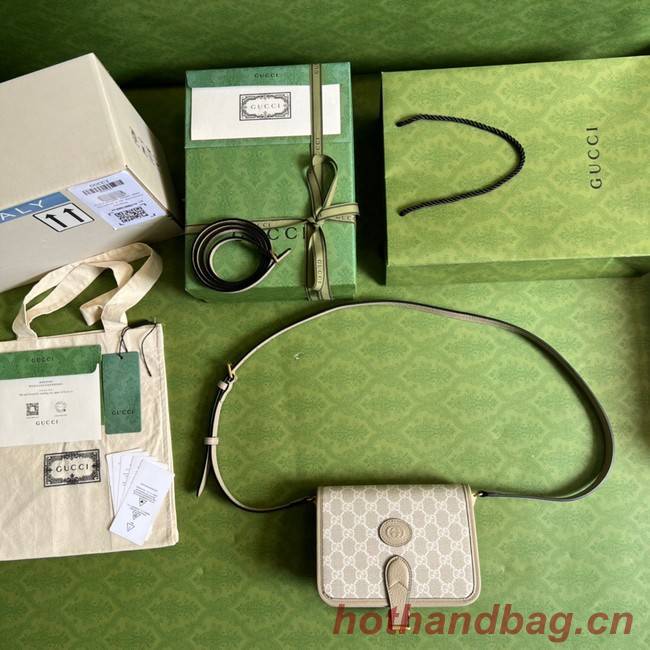 Gucci Mini shoulder bag with Interlocking G 671620 Beige