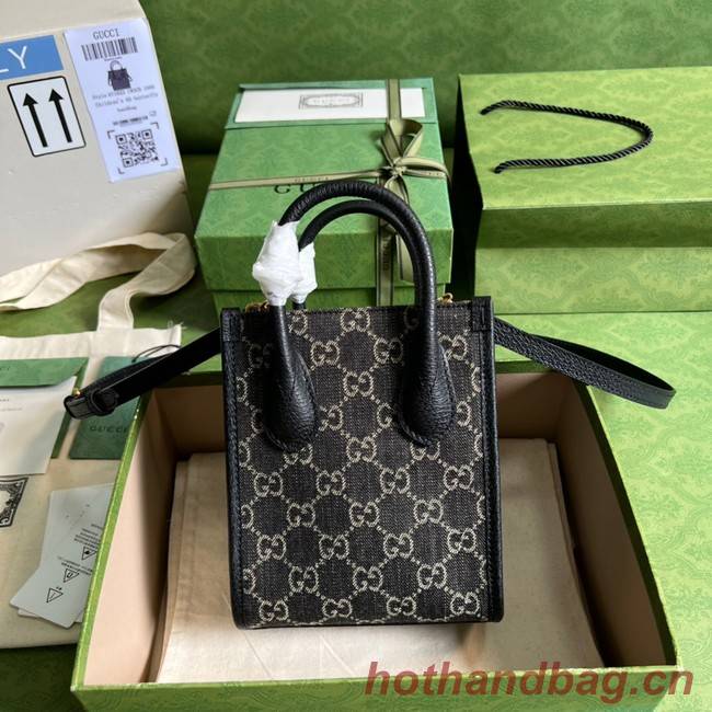 Gucci Mini tote bag with Interlocking G 671623 black