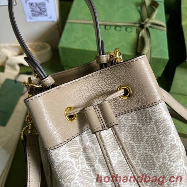Gucci Ophidia small GG bucket bag 550621 Beige