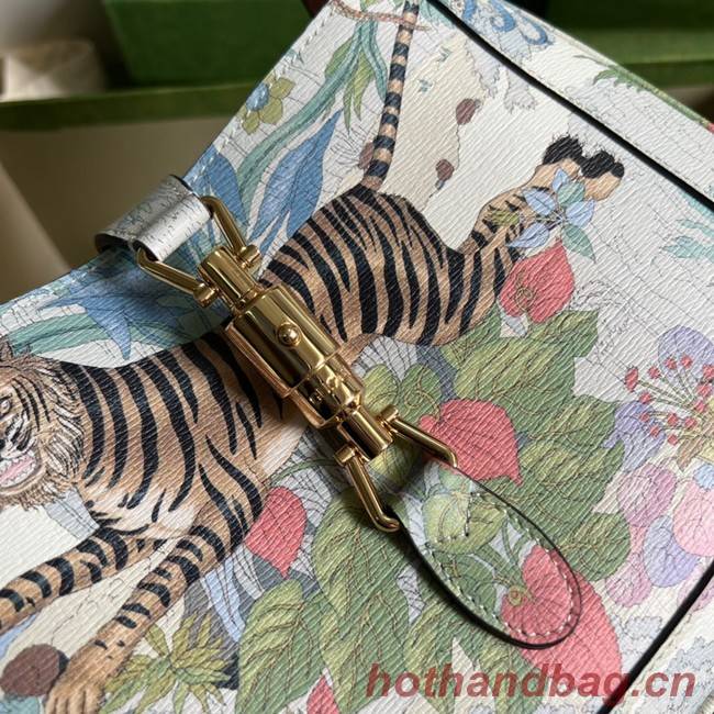 Gucci Jackie 1961 small flower hobo bag 636709 tiger