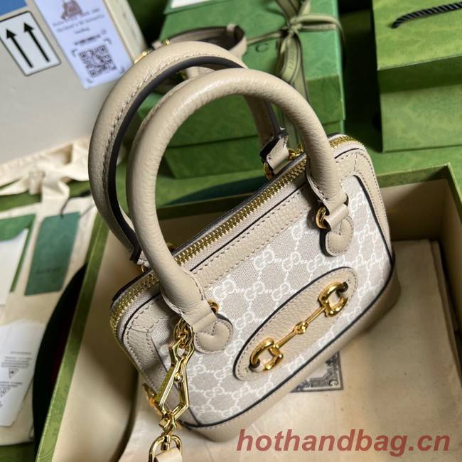 Gucci Ophidia small top handle bag with Web 677212 Beige