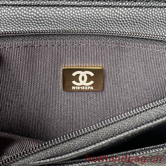 Chanel Grained Calfskin small Shoulder Bag AP2734 black