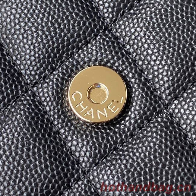 Chanel Grained Calfskin small Shoulder Bag AP2734 black