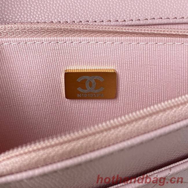 Chanel Grained Calfskin small Shoulder Bag AP2734 pink