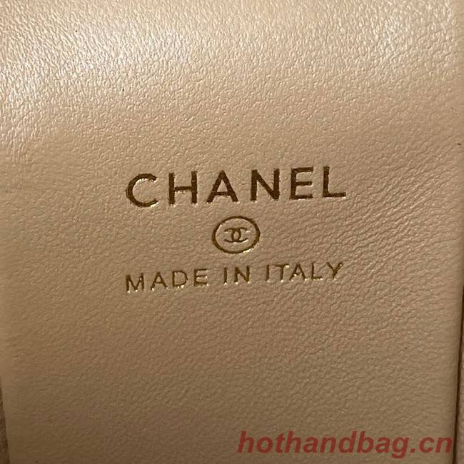 Chanel lambskin top handle bag AP2730 white
