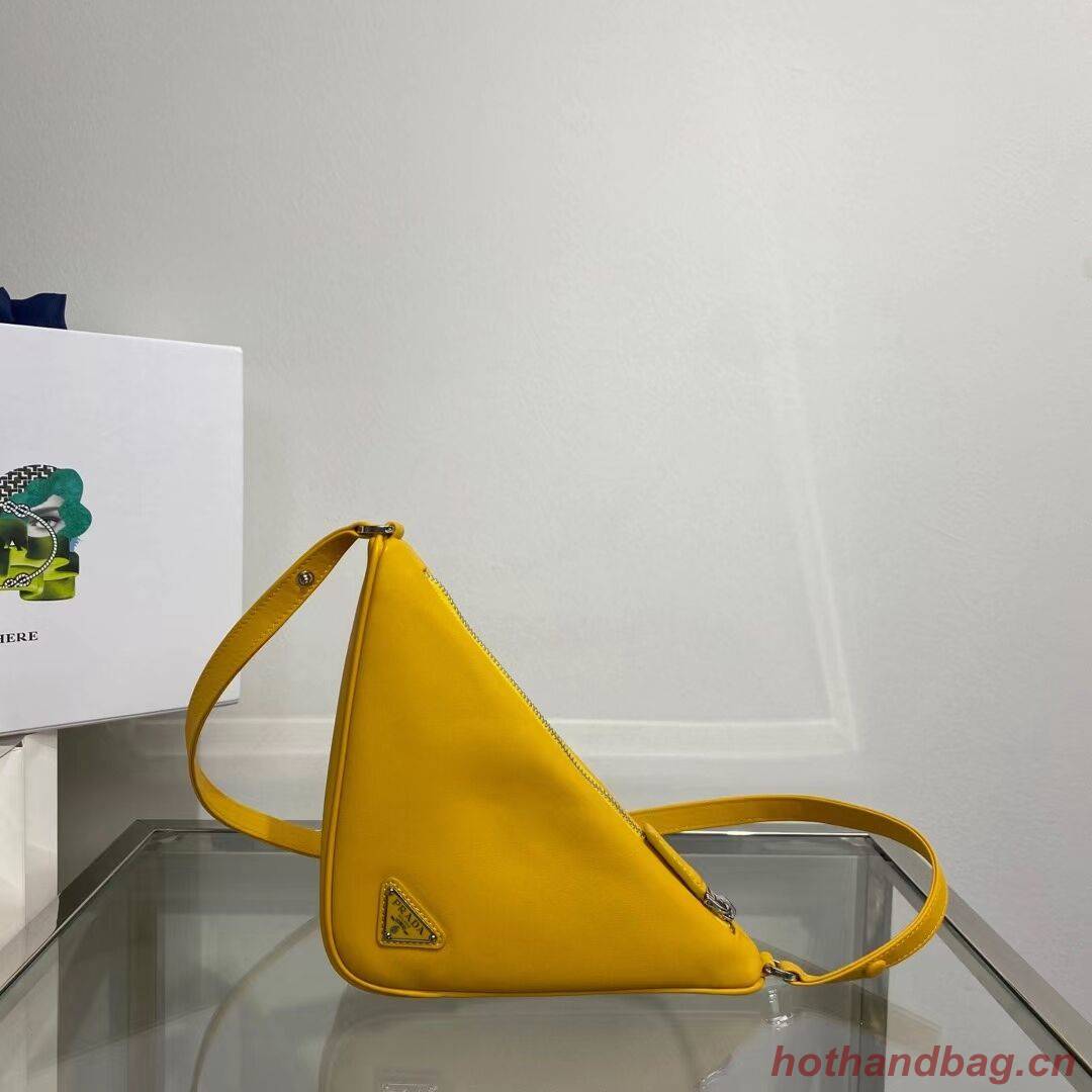Prada Padded nappa leather handbag 1BE003 yellow