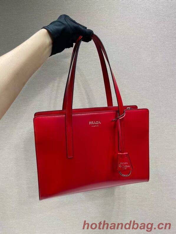 Prada Re-Edition 1995 brushed-leather medium handbag 1BA350 red