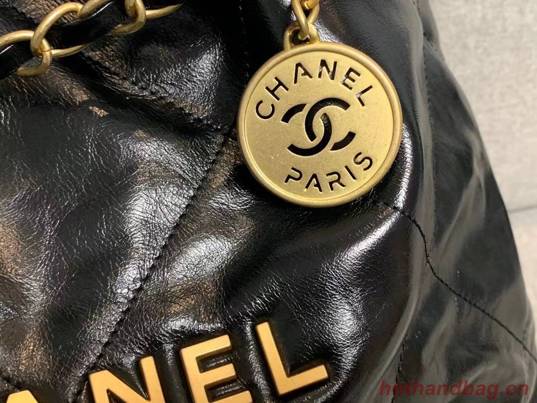 Chanel Calf leather shopping bag AS3261 black
