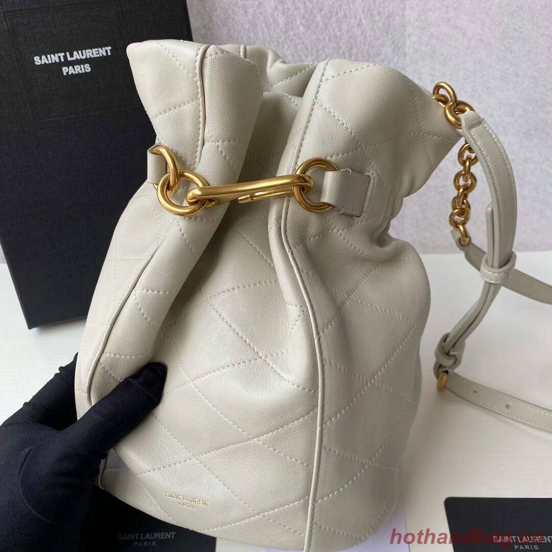 Yves Saint Laurent Calf leather bag Y677822 BLANC VINTAGE