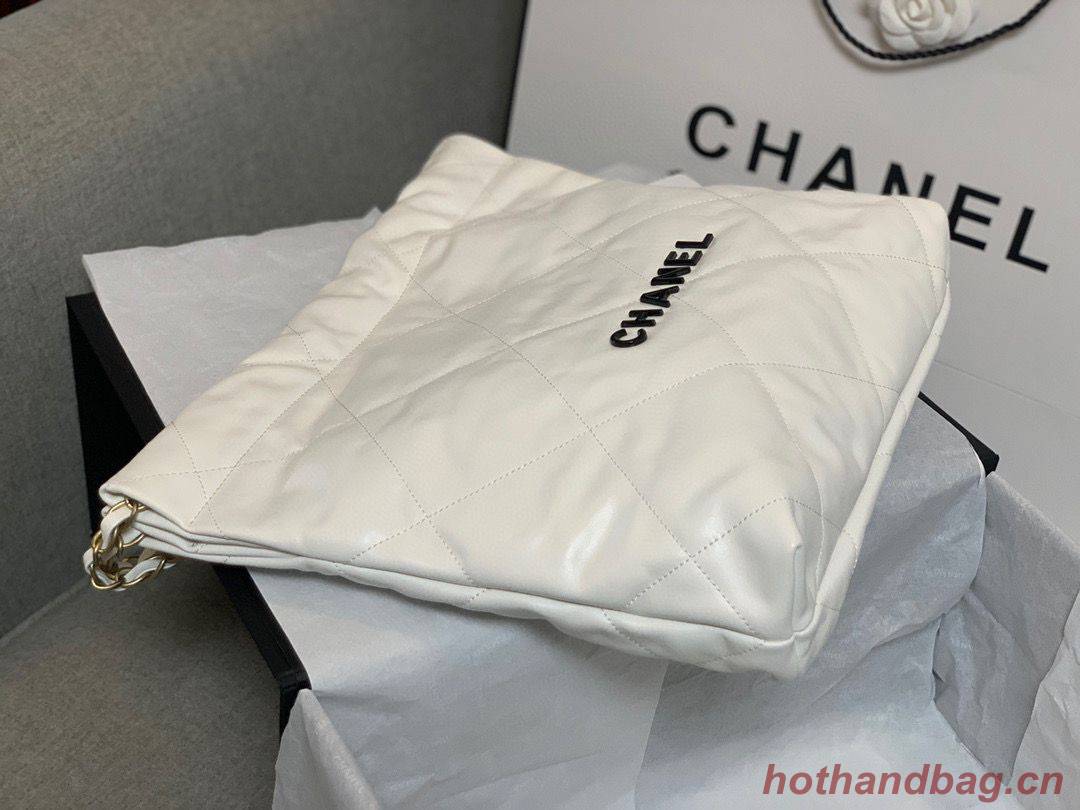 Chanel Calf leather shopping bag AS3261 White