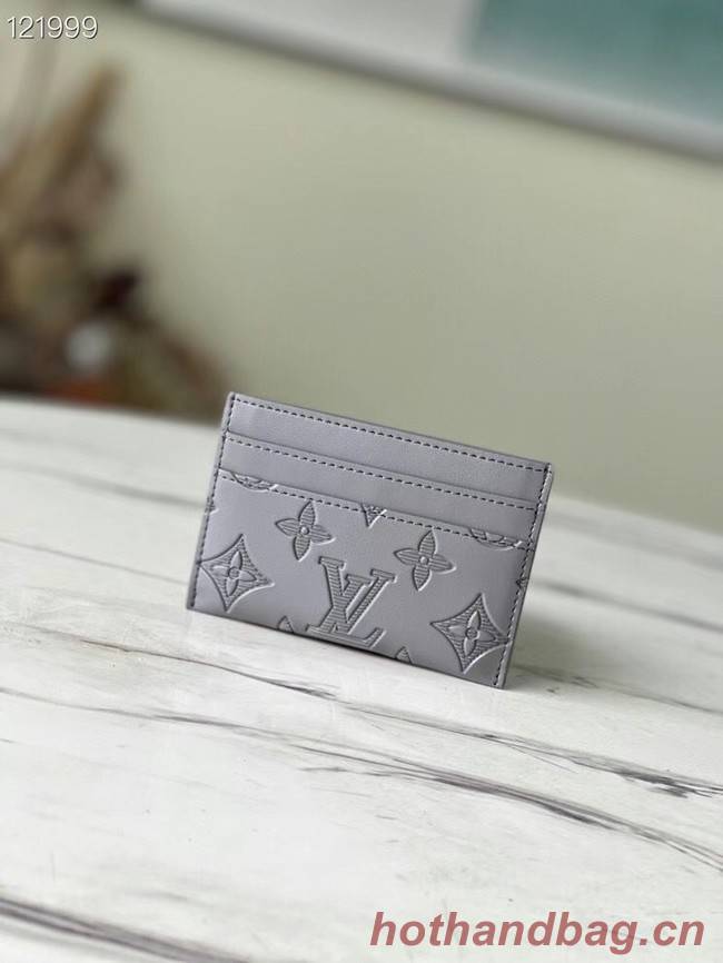 Louis Vuitton DOUBLE CARD HOLDER M81381 Anthracite gray