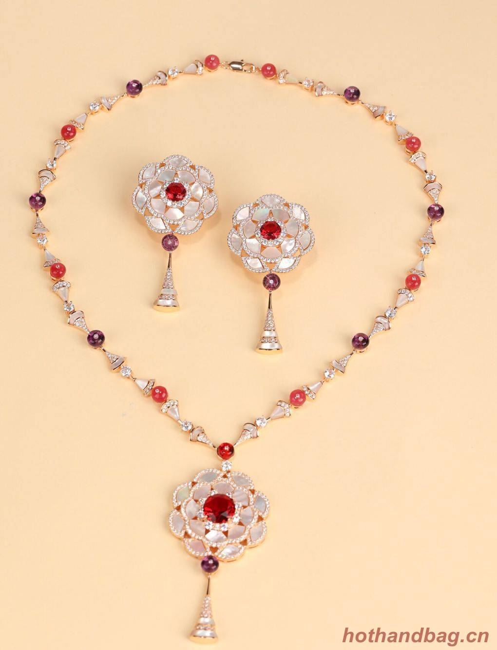 BVLGARI Necklace & Earrings One Set BNE11236