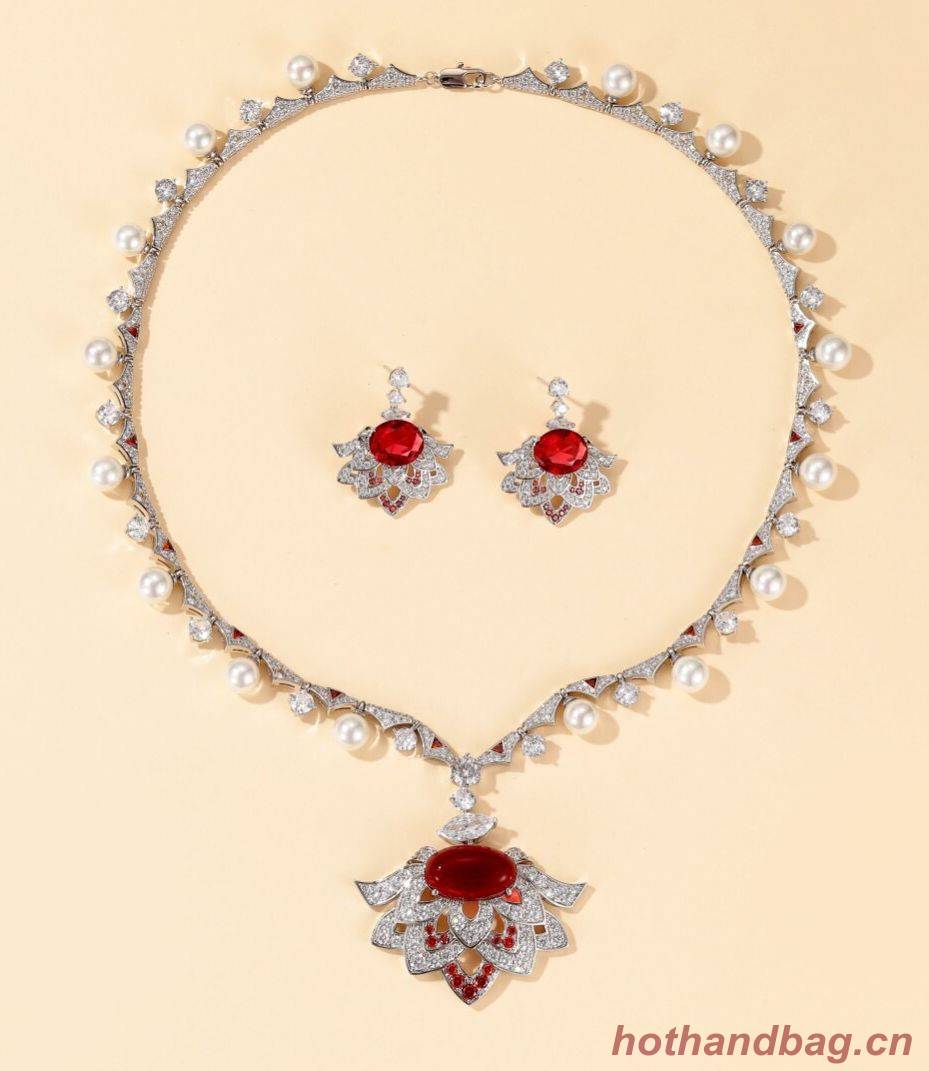 BVLGARI Necklace & Earrings One Set BNE11239