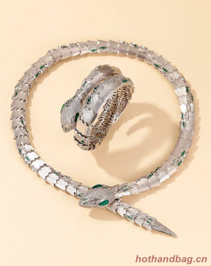 BVLGARI Necklace & Bracelet One Set BNE11243