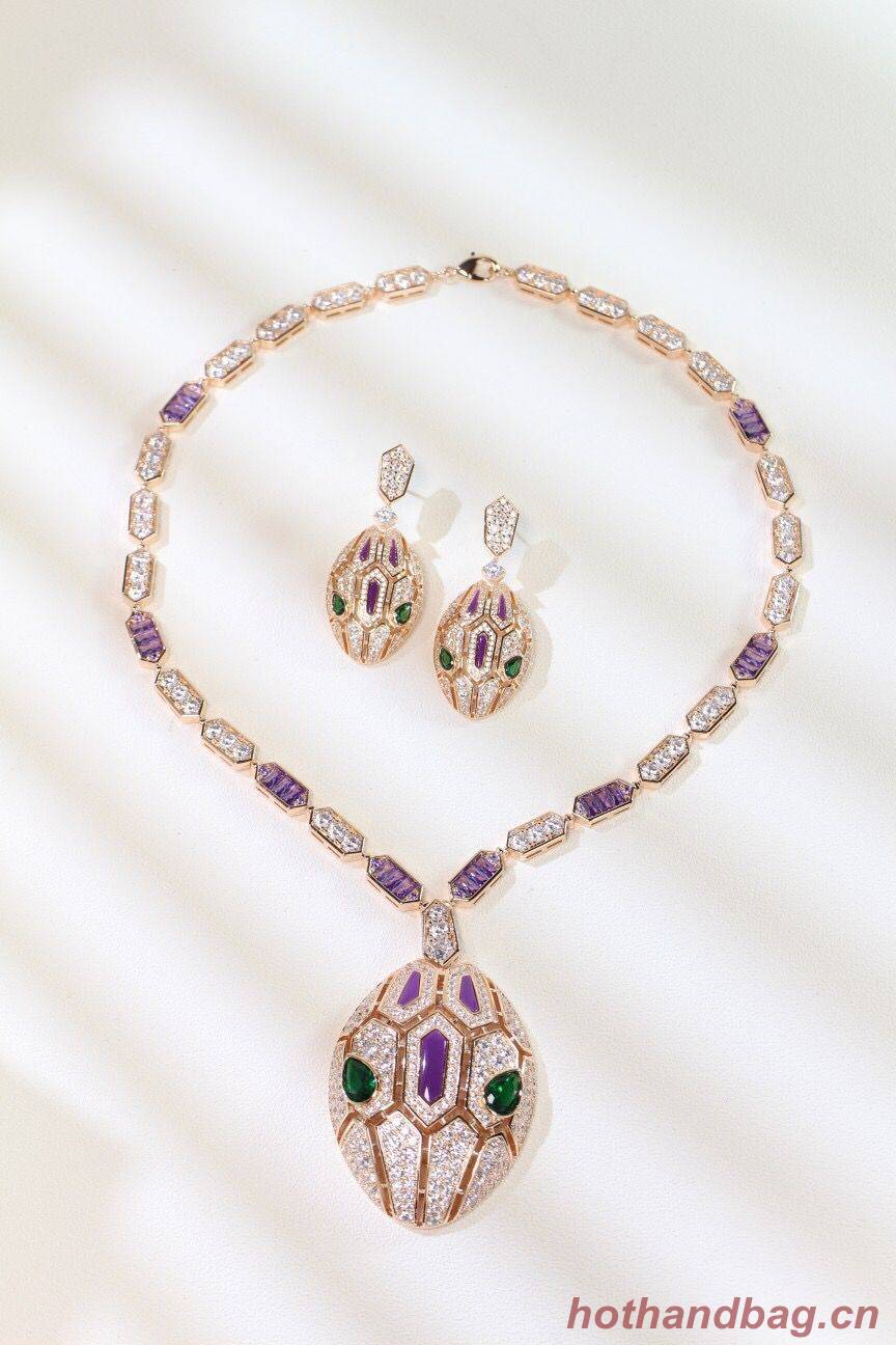 BVLGARI Necklace & Earrings  One Set BNE11244
