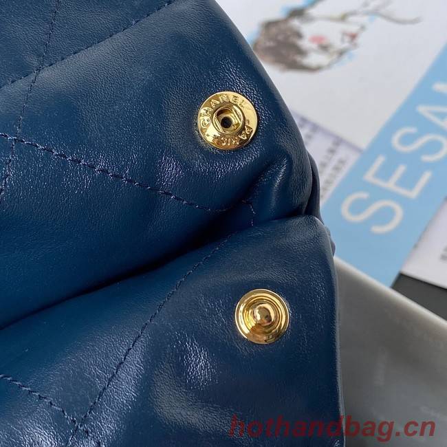 Chanel Calf leather shopping bag AS3261 dark blue